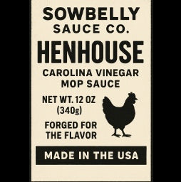 Henhouse Vinegar Sauce – Tangy Carolina-Style BBQ by Sowbelly Sauce Co.